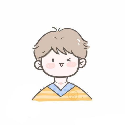 男生简笔画可爱 简单头像