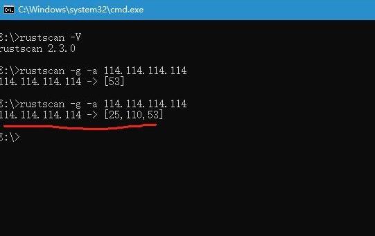 极速端口扫描工具rustscan2.3.0